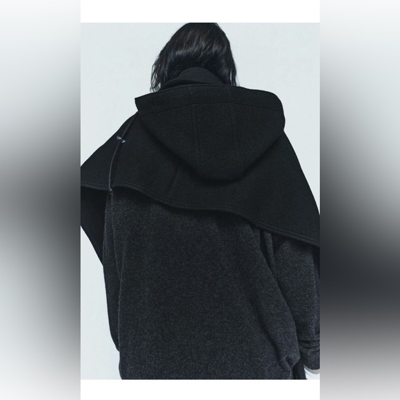 ZARA ~ HOODED WOOL CAPE ZW LIMITED EDITION - Picture 16 of 17